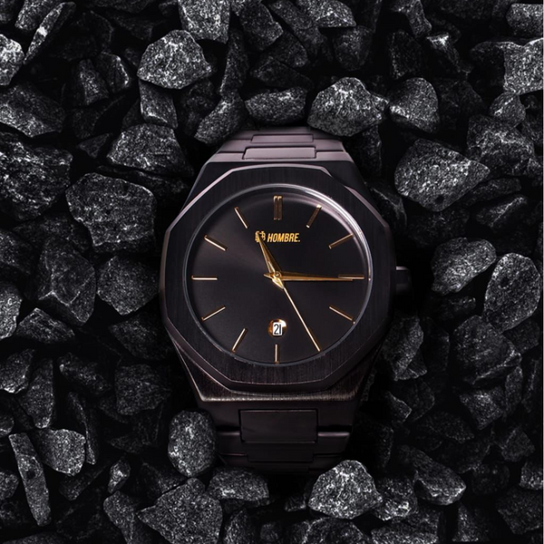 SIGNATURE BLACK GOLD WATCH | HOMBRE