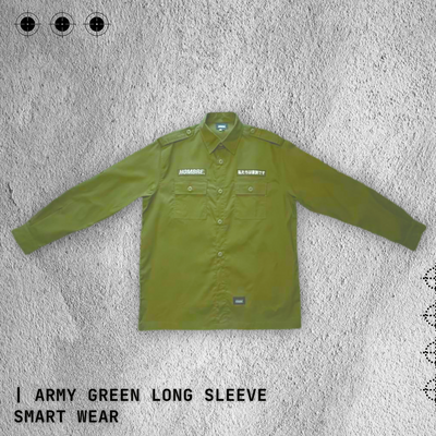 ARMY GREEN LONG SLEEVE SMART WEAR