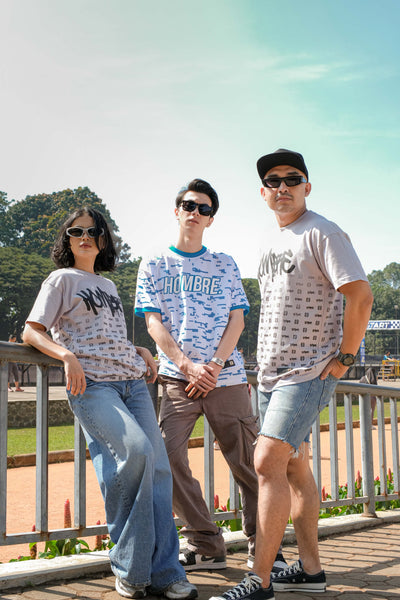 GREY MIST MONOGRAM T-SHIRT alternate angle, Singapore streetwear brand