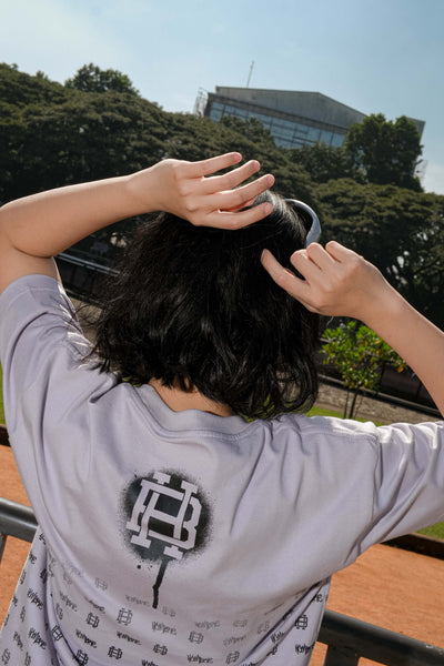 Grey Mist Monogram Tee styled outfit, WeAreHombre Singapore
