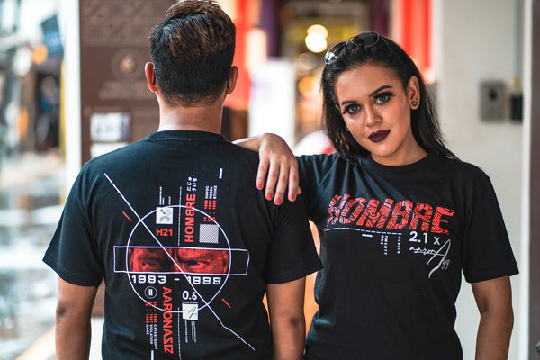 Zaman Penyesalan tee styled outfit, Hombre x Aaron Aziz