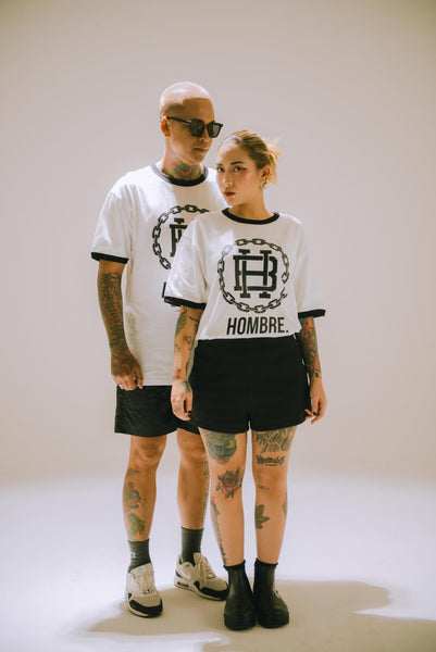 Model wearing TRIPLE DOBERMAN T-SHIRT, Singapore streetwear brand