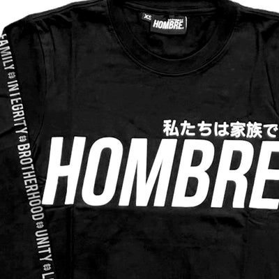 Grey long sleeve top with felt emblem detail, WeAreHombre Singapore streetwear