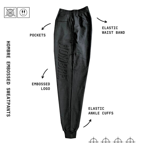 HOMBRE EMBOSSED SWEATPANTS