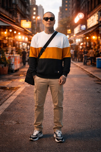 BLOCKED CREW PULLOVER additional angle, WeAreHombre Singapore streetwear