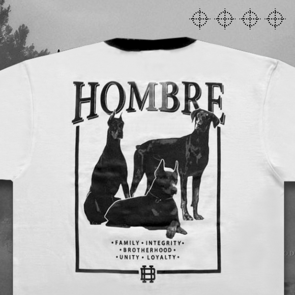 Triple Doberman tee styled outfit, Hombre Singapore streetwear