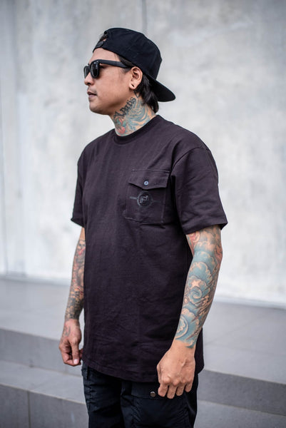 BLACK T-SHIRT | FRONT POCKET, WeAreHombre Singapore streetwear