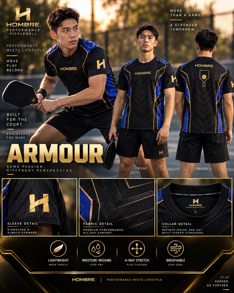 Hombre Court Strike Armour Pickleball Jersey