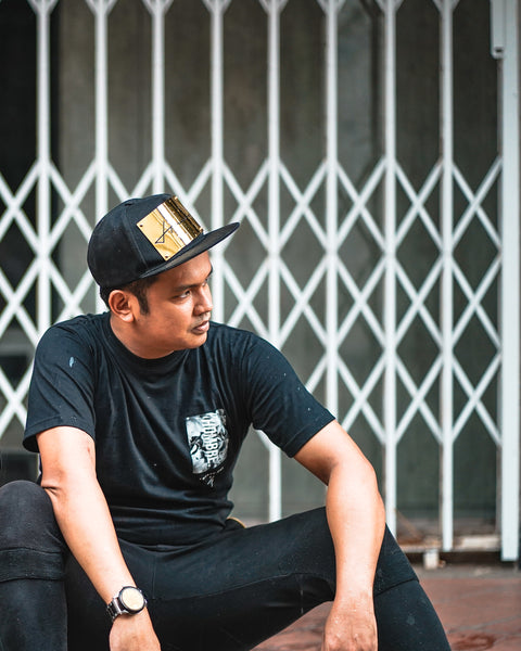 BLACKGOLDSERIES: METAL PLATE SNAPBACK