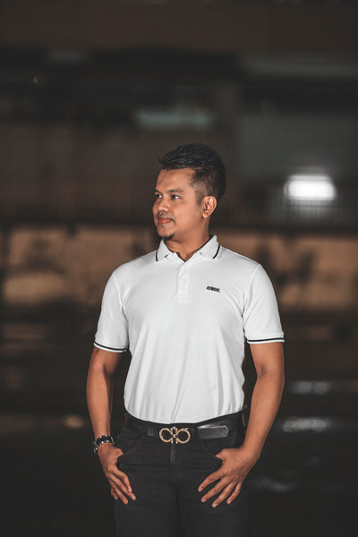 REBIRTH SERIES: CLASSIC WHITE POLO TEE