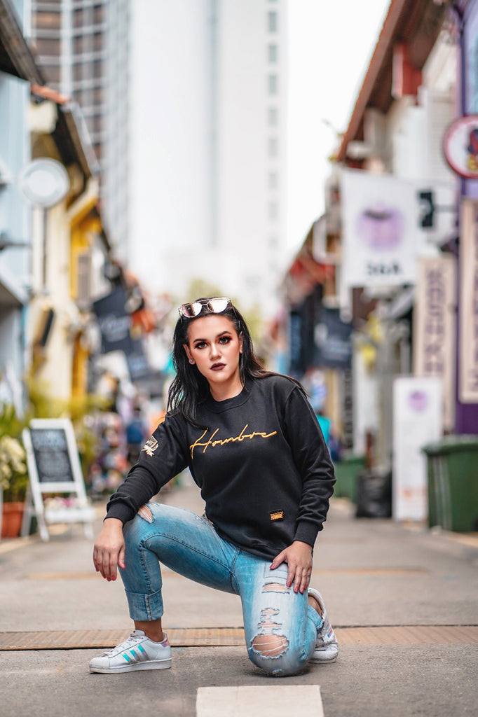 BLACKGOLDSERIES: GOLD PULLOVER WITH SIDE ZIPPER
