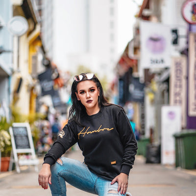 BLACKGOLDSERIES: GOLD PULLOVER WITH SIDE ZIPPER