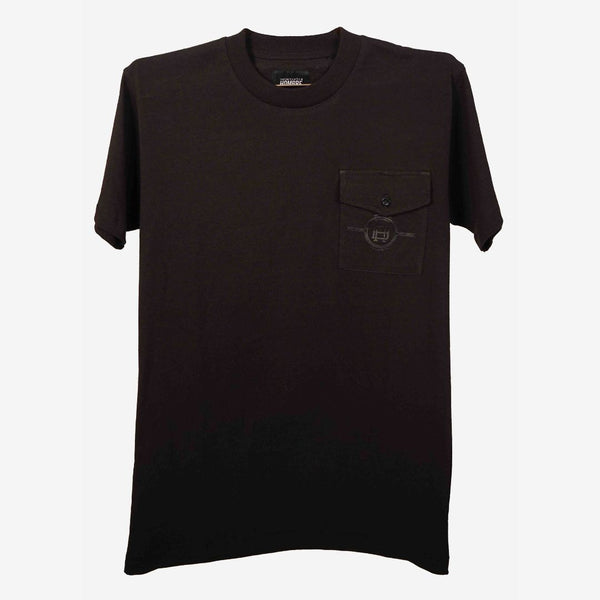 BLACK T-SHIRT | FRONT POCKET
